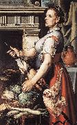 Pieter Aertsen Cook in front of the Stove Germany oil painting artist